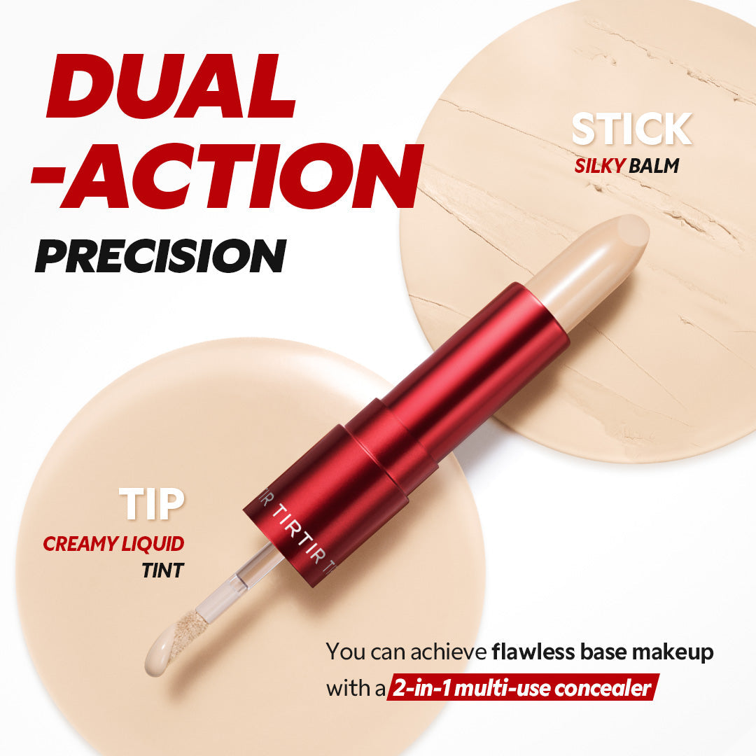 TIRTIR Dual-Action Glide & Hide Concealer: Hydrating, Blurring, Full Coverage