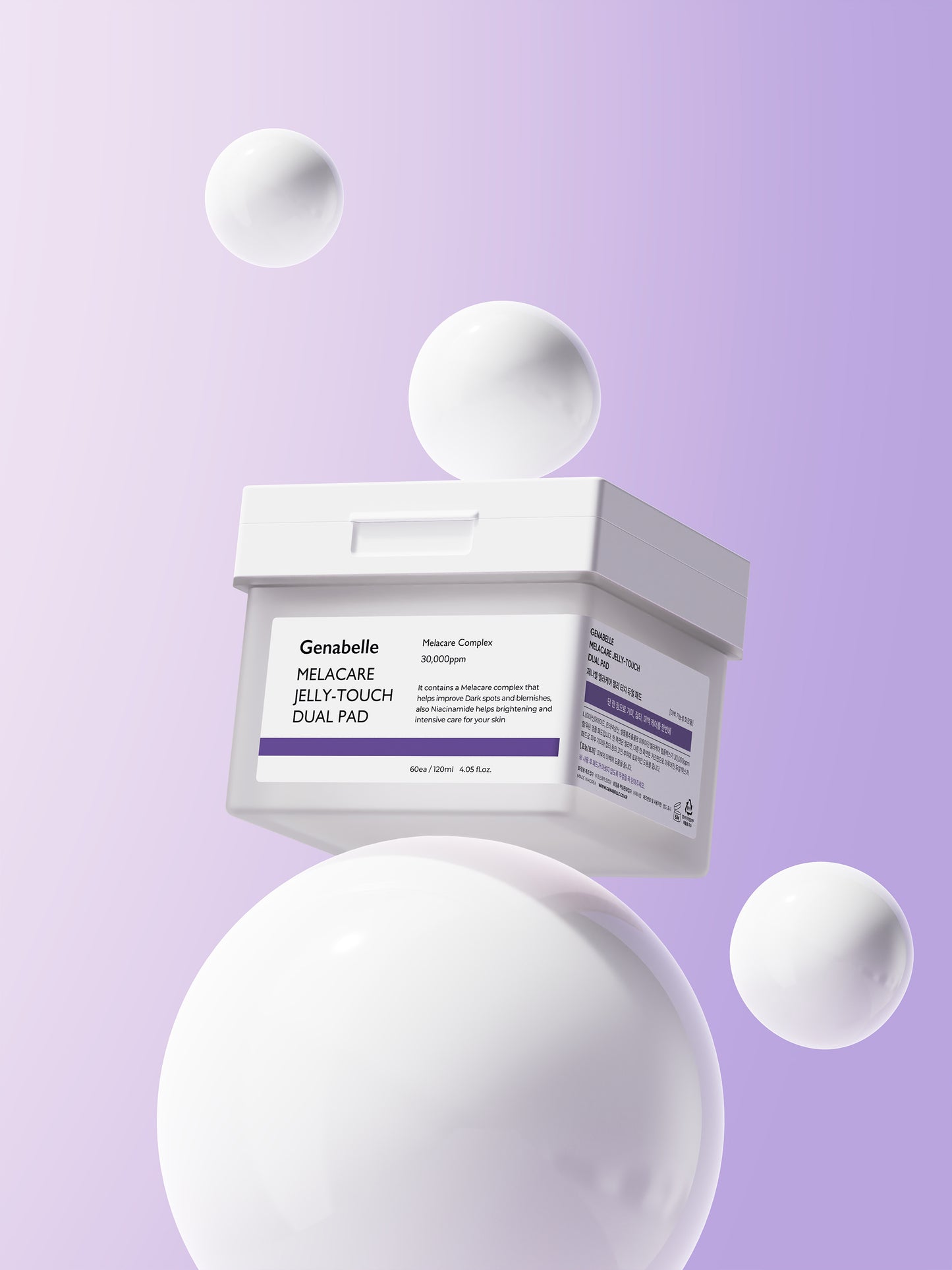 Genabelle - Melacare Jelly Touch Dual Pad - 60ea