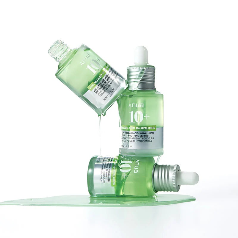 ANUA – Sérum apaisant anti-rougeurs à l’acide azélaïque 10 % et acide hyaluronique – 30 ml