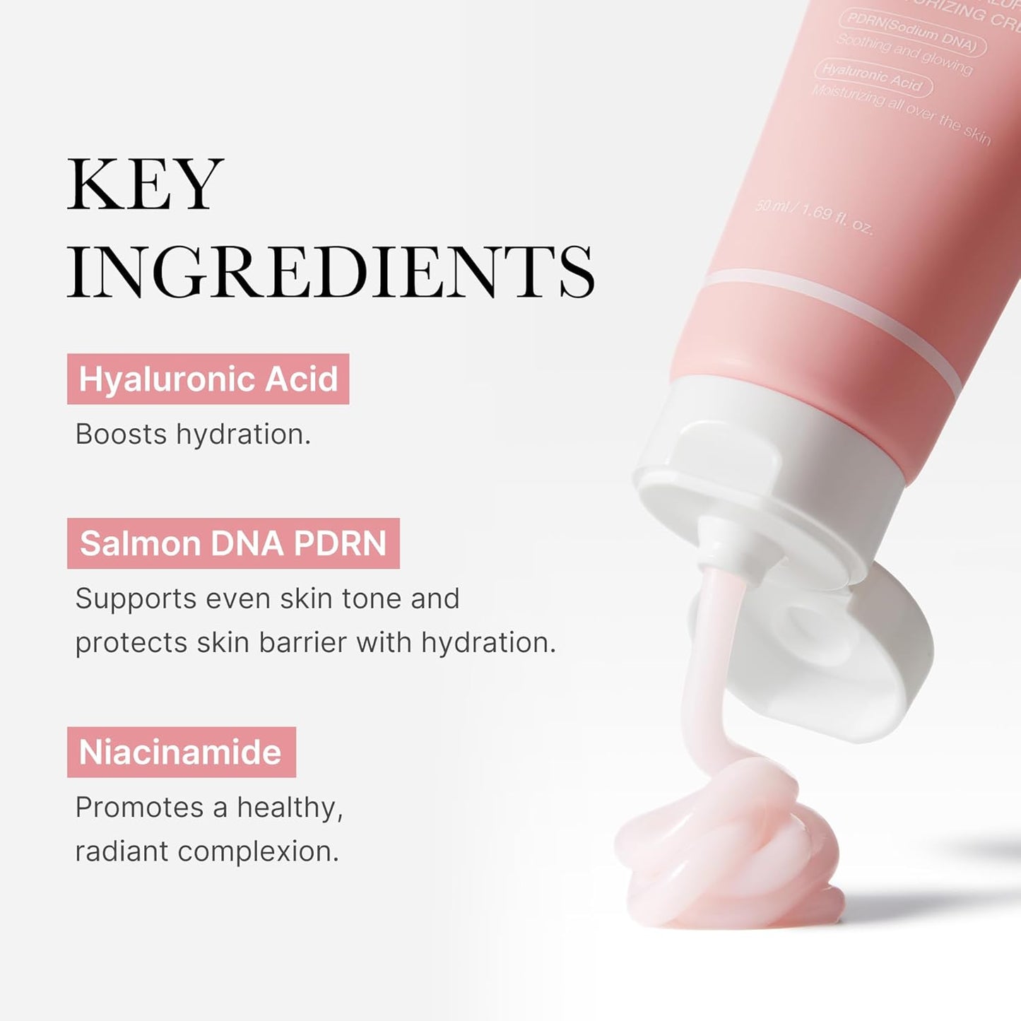 medicube Salmon DNA PDRN Pink Hyaluronic Moisturizing Cream | Blemish Relief & Hydrating Care | Restores Skin Elasticity & Glow | Korean Skincare, Even Skin Tone & Pore Care | 50ml / 1.69 fl.oz.