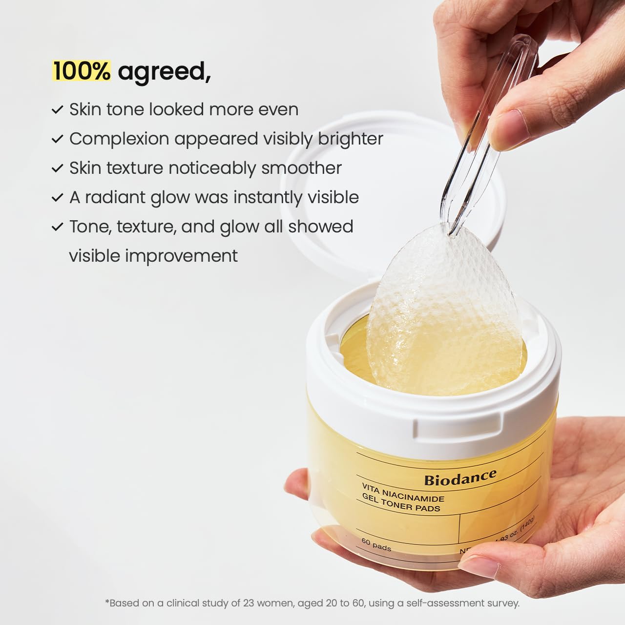 BIODANCE - Vita Niacinamide Gel Toner Pad (60ea)