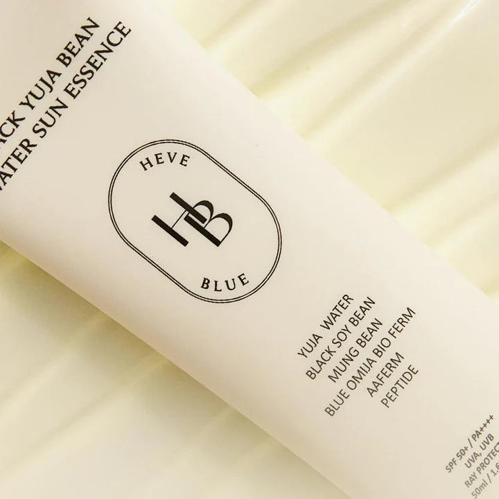 HEVEBLUE – Essence solaire hydratante au haricot noir et yuja - 50 ml