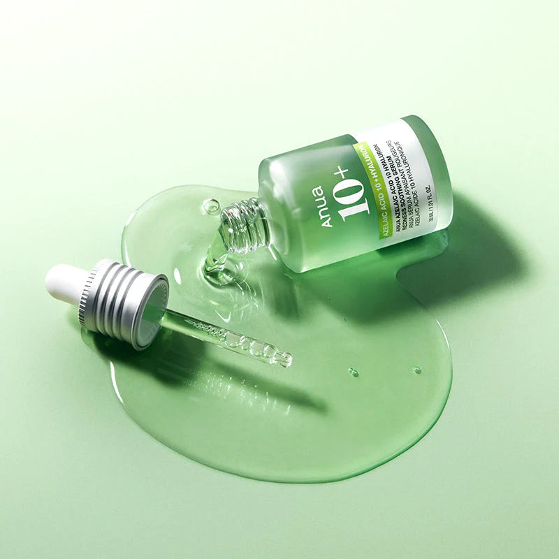 ANUA – Sérum apaisant anti-rougeurs à l’acide azélaïque 10 % et acide hyaluronique – 30 ml