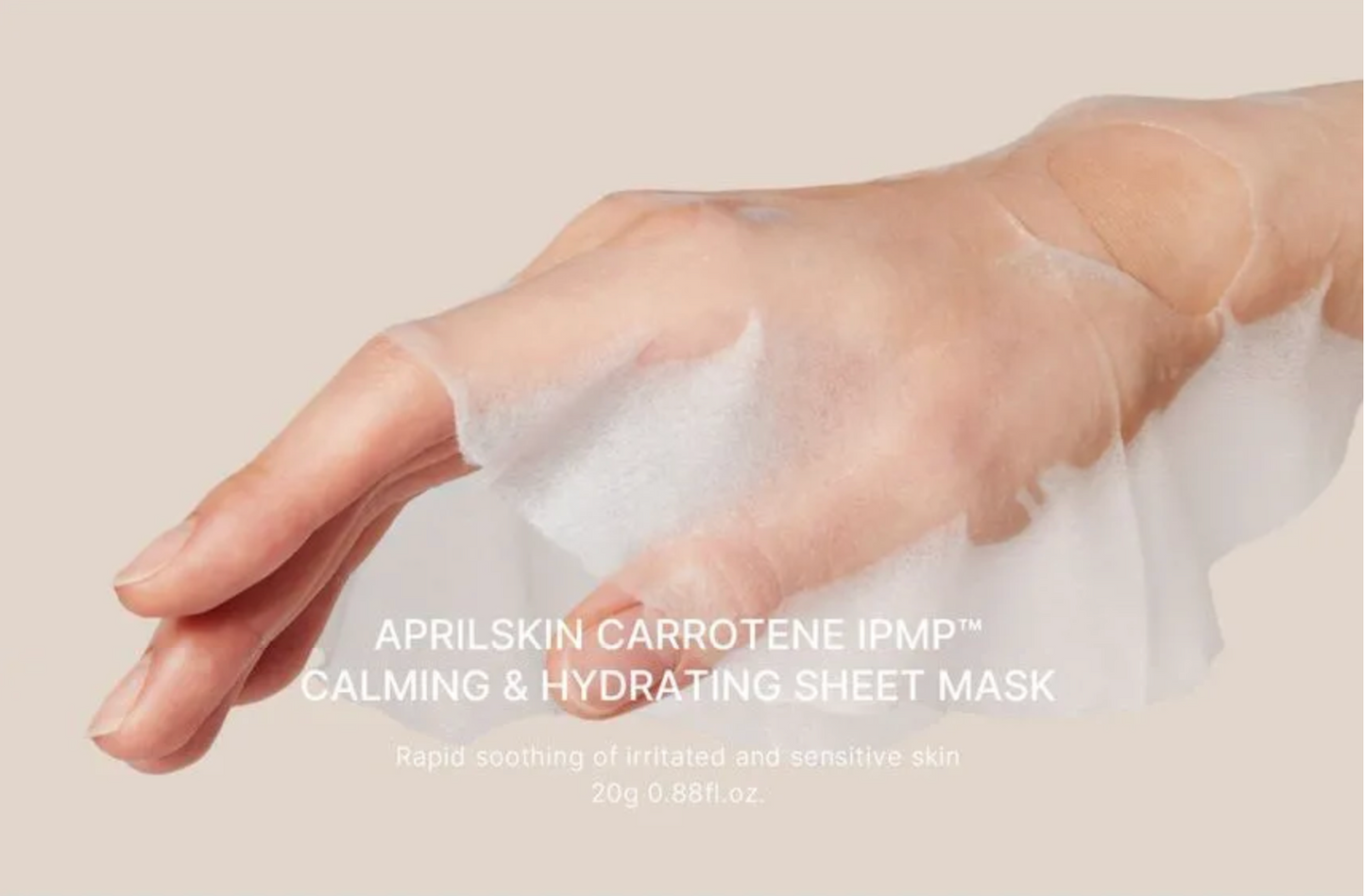 APRILSKIN - Masque en tissu apaisant et hydratant Carrotene IPMP