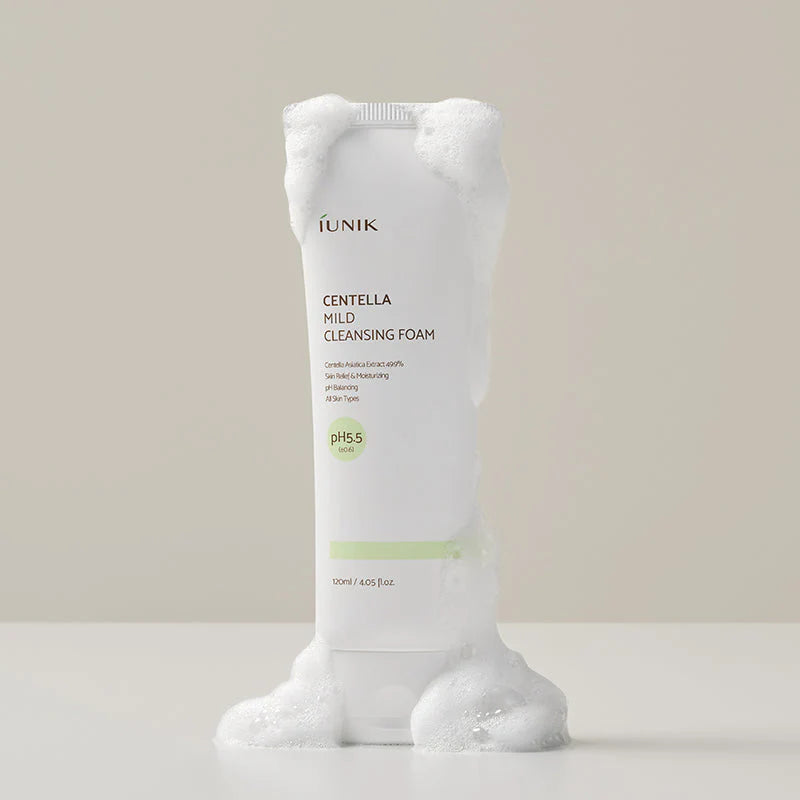 iUNIK - Mousse nettoyante douce à la centella – 120 ml