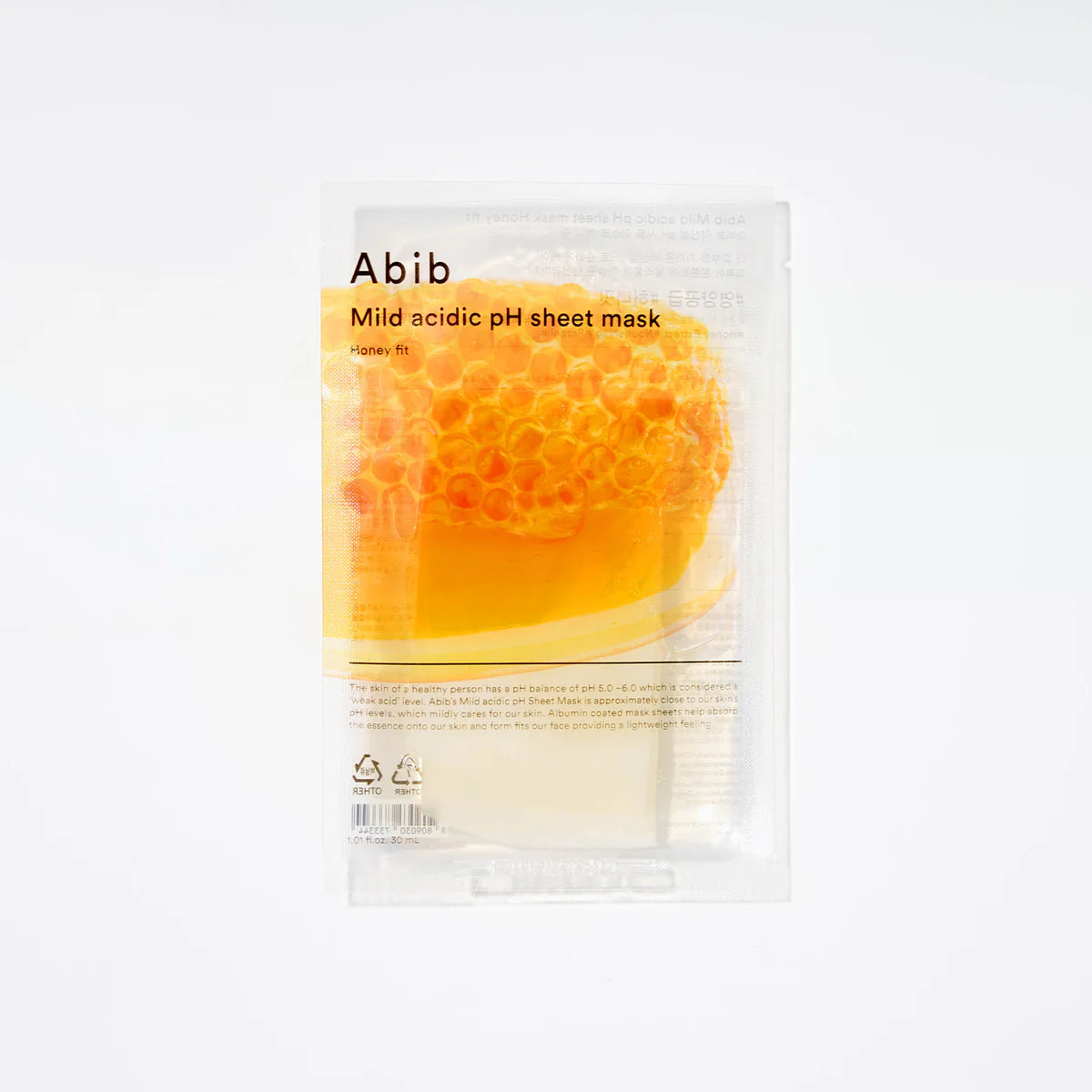 Abib - Mild Acidic pH Sheet Mask Honey Fit - 1 masque