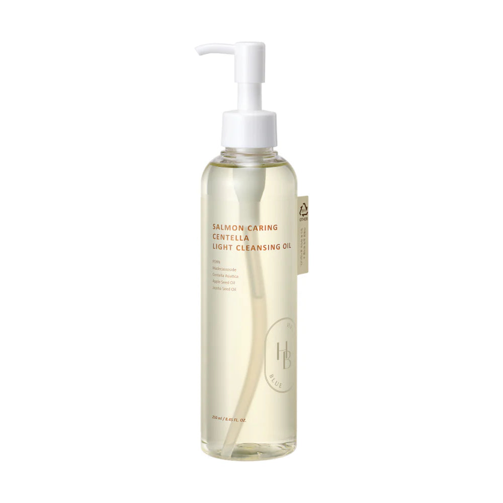 HEVEBLUE – Huile démaquillante légère au saumon et à la centella - 250 ml