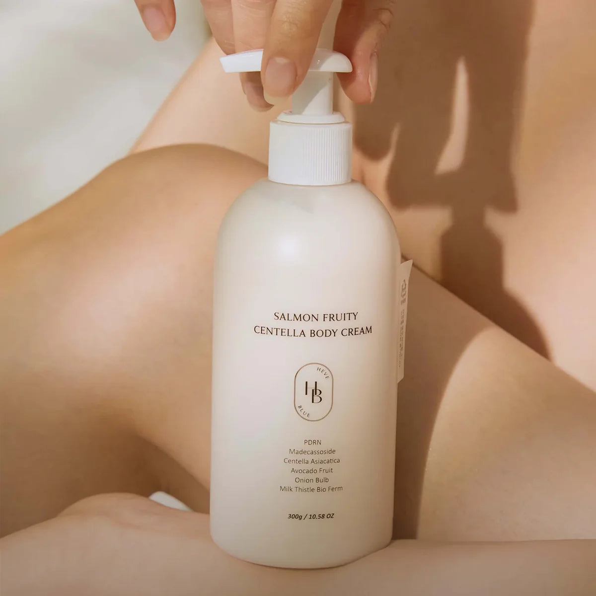 HEVEBLUE - Crème corps centella & saumon - 300g
