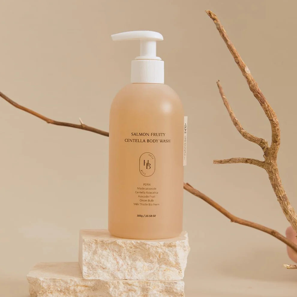 HEVEBLUE - Gel douche Centella & saumon – 300 g