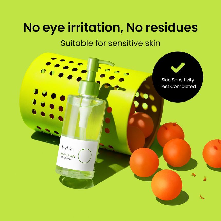 beplain Mung Bean Cleansing Oil Jumbo 200ml - Gentle Hydrating Facial Cleanser