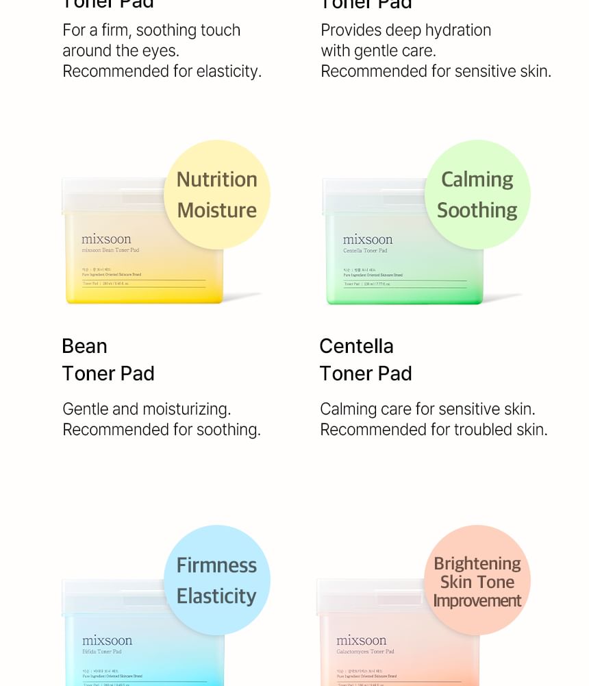 Mixsoon Collagen Toner Pads: Hydrating Anti-Aging Exfoliating Facial Treatment