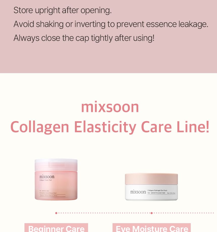 Mixsoon Collagen Toner Pads: Hydrating Anti-Aging Exfoliating Facial Treatment