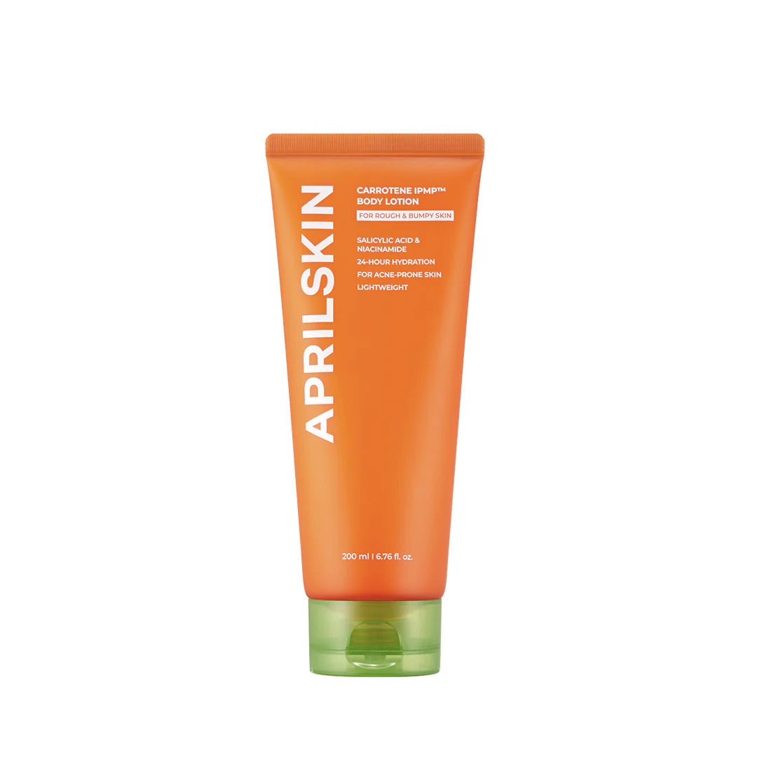 APRILSKIN, Carrotene, IPMP, Lotion pour le corps, Hydratation, Peau nourrie, Soin du corps, Soin réparateur, Peau douce, Apaisant, Soin intensif, Peau éclatante, Lotion hydratante, Peau lisse, Soin quotidien, Hydratation longue durée