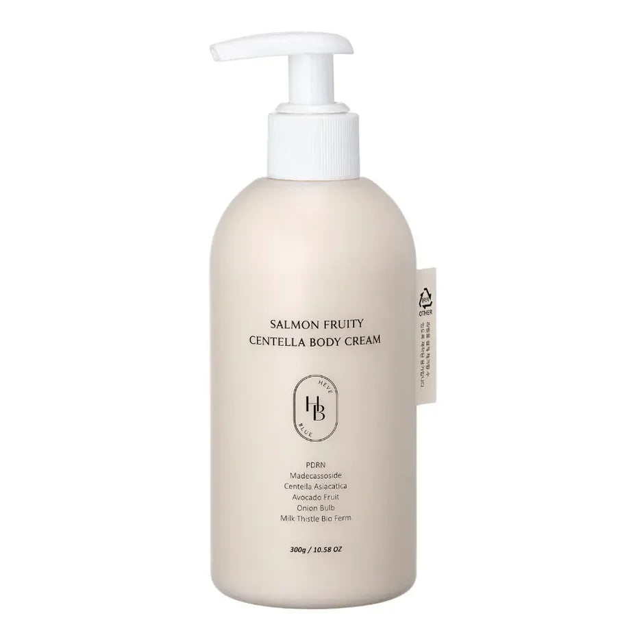 HEVEBLUE - Crème corps centella & saumon - 300g