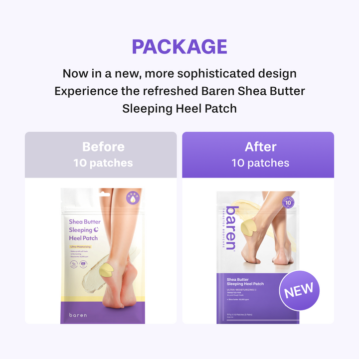 Shea Butter Sleeping Heel Patch, 10pcs