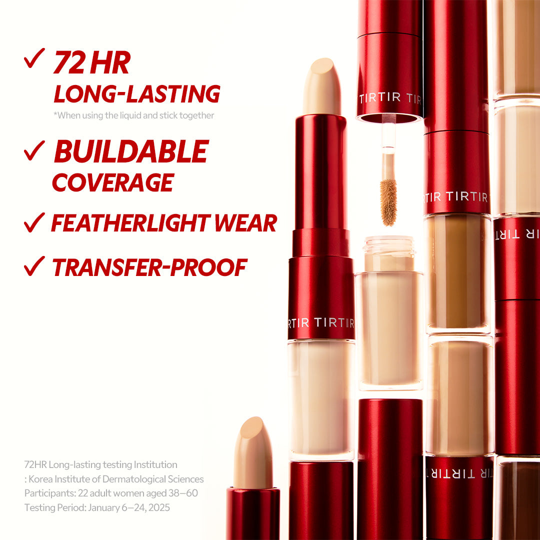 TIRTIR Dual-Action Glide & Hide Concealer: Hydrating, Blurring, Full Coverage