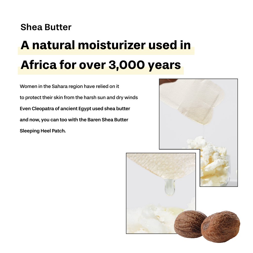 Shea Butter Sleeping Heel Patch, 10pcs