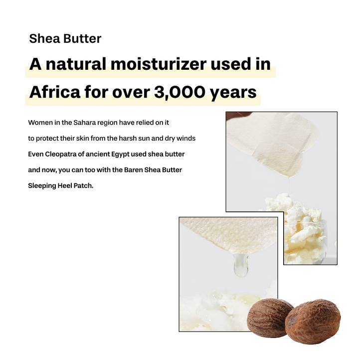 Shea Butter Sleeping Heel Patch, 10pcs