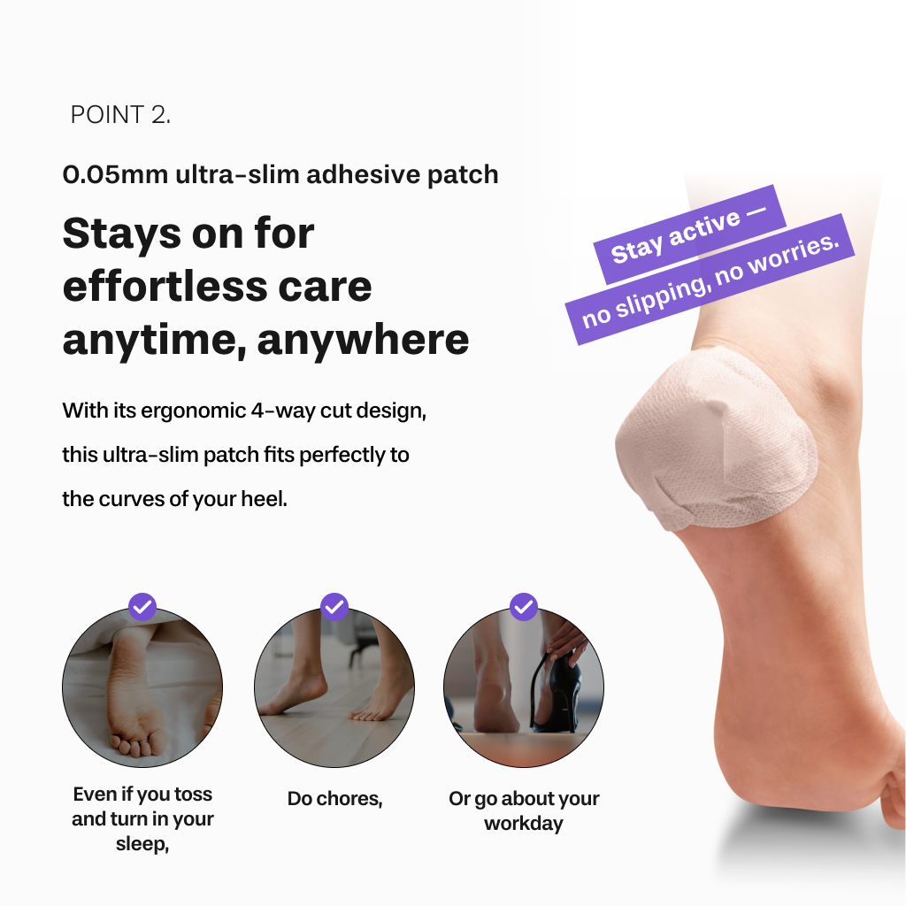 Shea Butter Sleeping Heel Patch, 10pcs