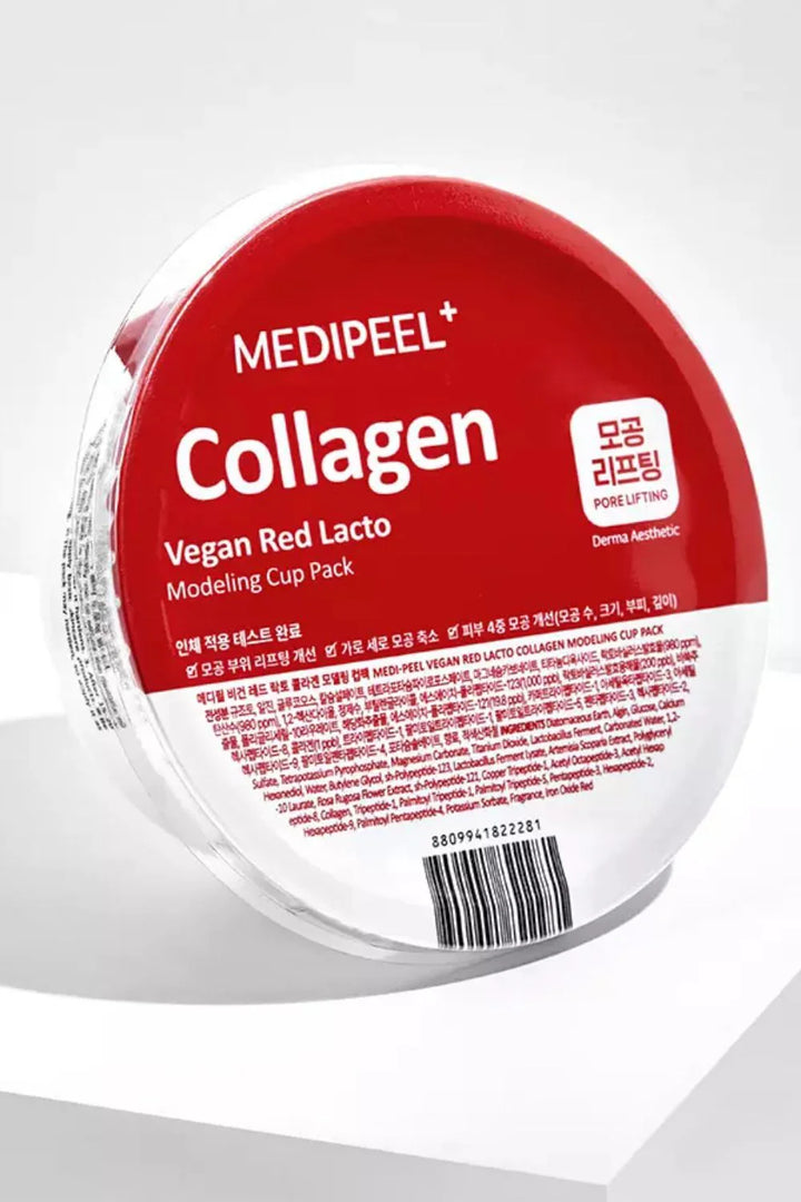 MEDIPEEL+ - Pack de tasses à modeler Vegan Red Lacto Collagène - 28g By MEDI-PEEL