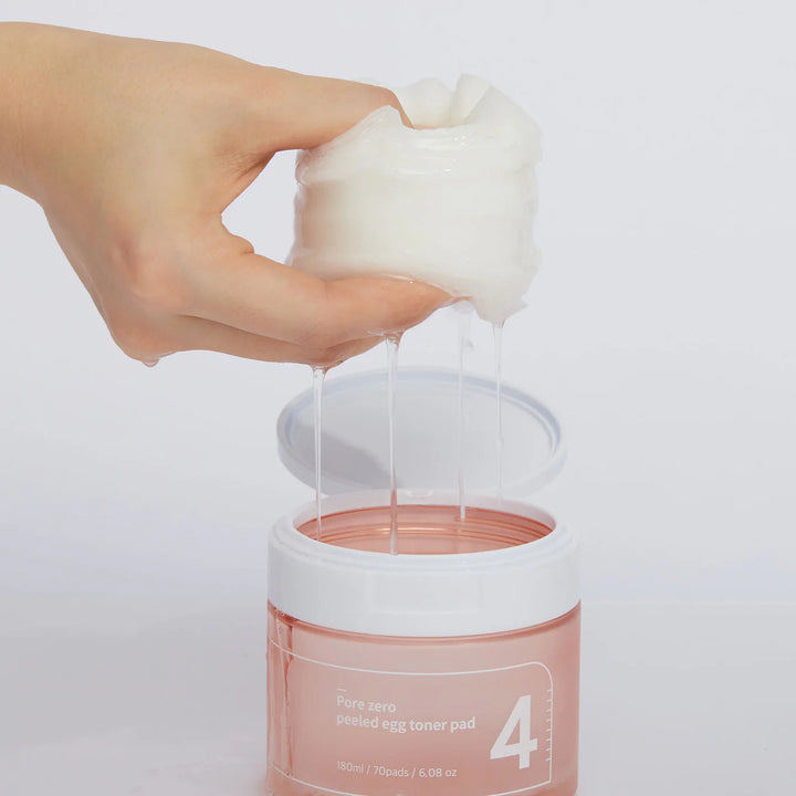 numbuzin- N°4 Pore Zero Peeled Egg Toner Pad