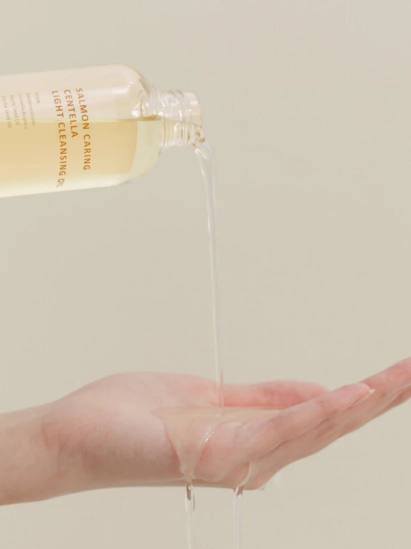 HEVEBLUE – Huile démaquillante légère au saumon et à la centella - 250 ml