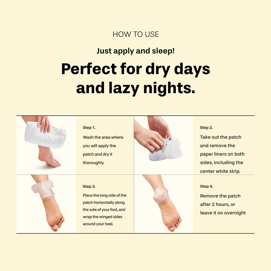 Shea Butter Sleeping Heel Patch, 10pcs