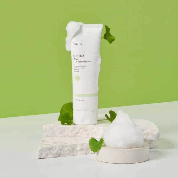 IUNIK Centella Mild Cleansing Foam – Gentle Cleansing Facial Wash With Centella Extract
