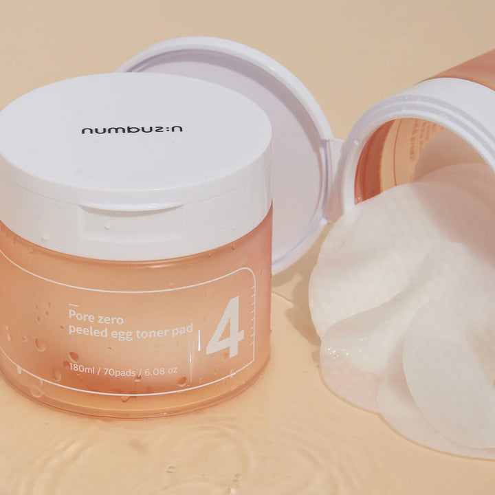 numbuzin- N°4 Pore Zero Peeled Egg Toner Pad