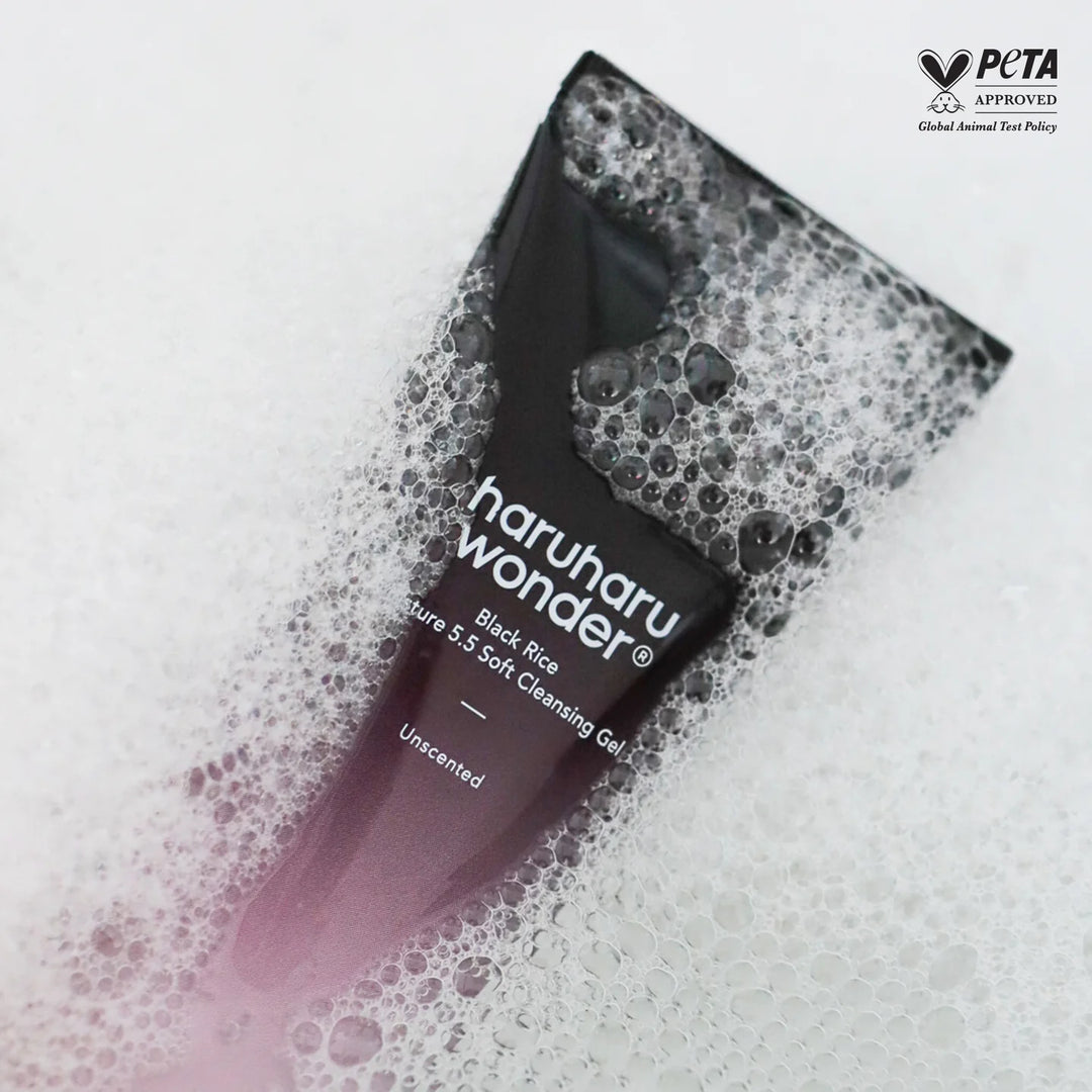haruharu wonder - Gel Nettoyant Doux à l'Hydratation au Riz Noir 5.5