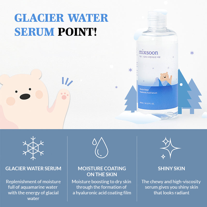 Mixsoon Glacier Water Hyaluronic Acid Serum: Deep Hydration, Barrier Strengthening, Radiant Skin