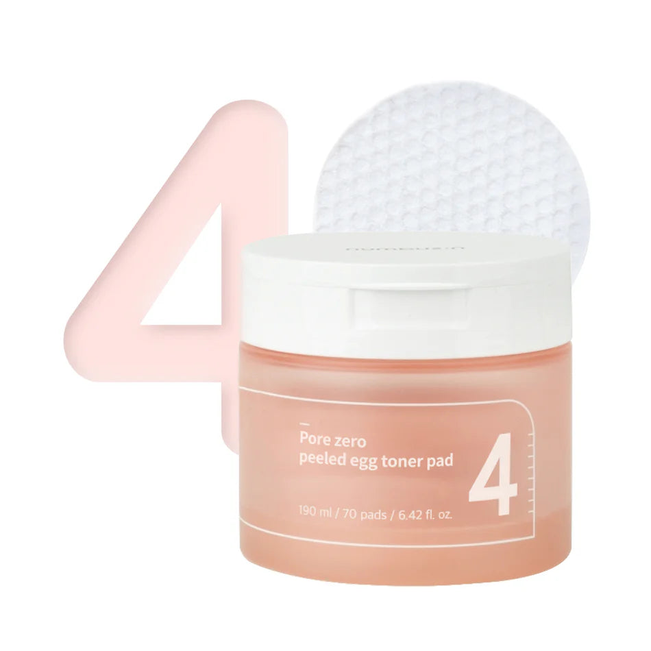 numbuzin- N°4 Pore Zero Peeled Egg Toner Pad