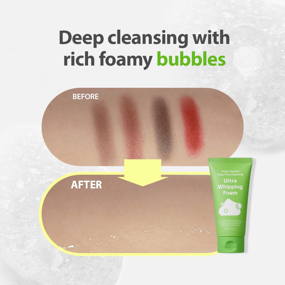 Green Tomato Pore Cleansing Whipping Foam