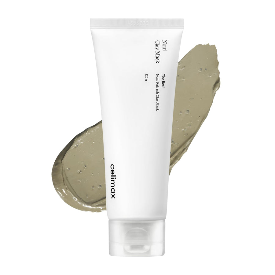 celimax The Real Noni Refresh Clay Mask | Clarifying Deep Pore Cleansing, Hydrating, Pore Minimizer, For Acne Prone, Dry, Oily Combination Skin, Blackhead, Korean Face Mask Skincare, Spa Care, 120g