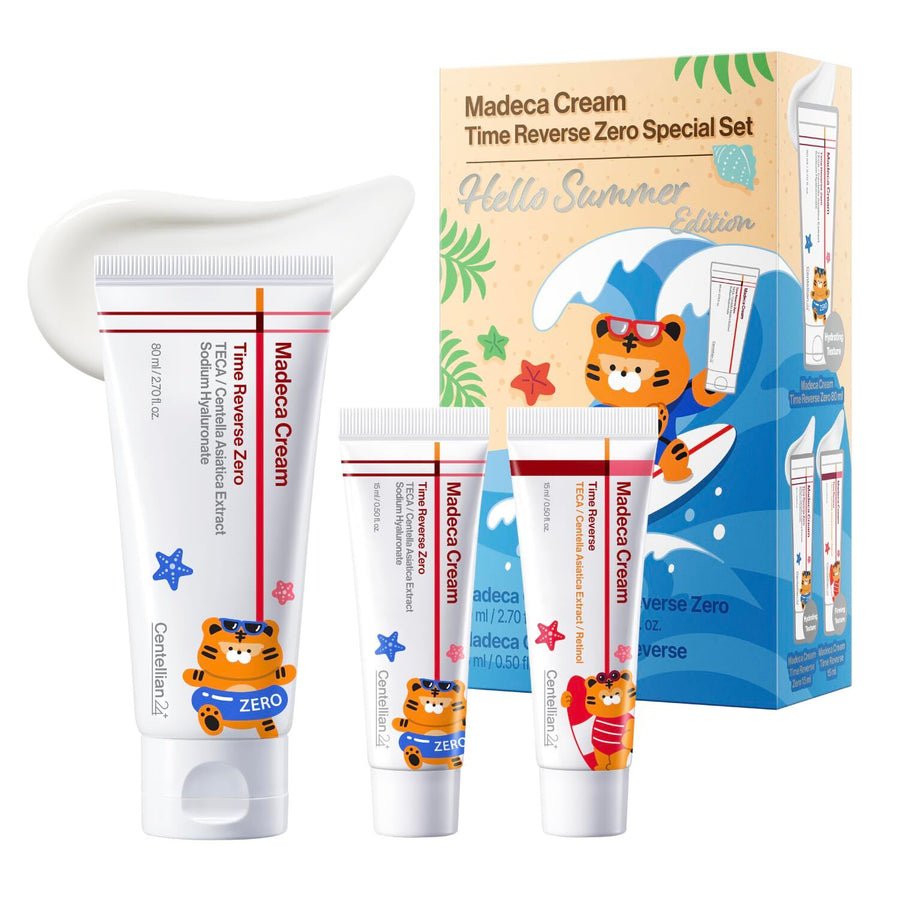 Madeca Cream Time Reverse Zero Set (Hello Summer Edition) (80ml+15ml+15ml)