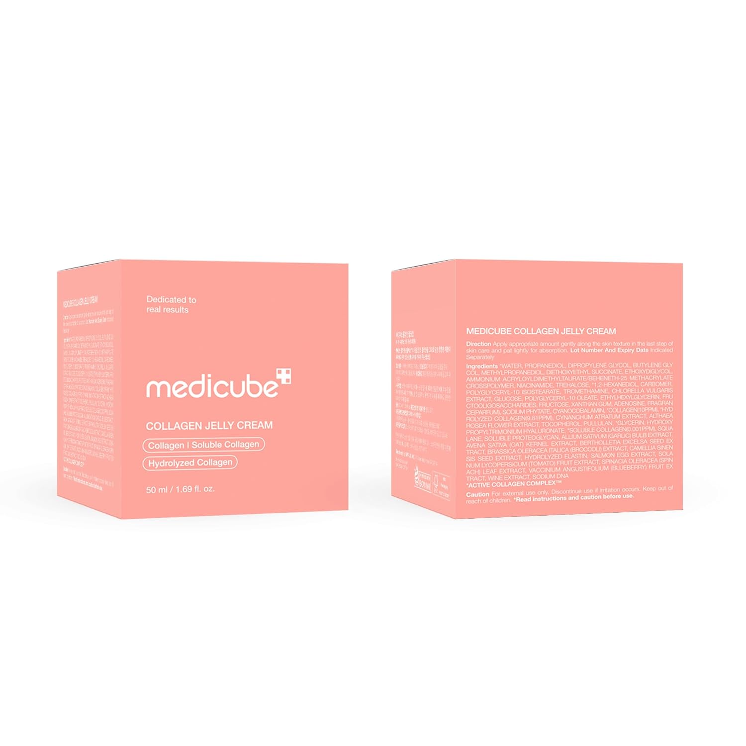 Medicube Collagen Jelly Cream-50ml with Niacinamide and Freeze-Dried Collagen improves uneven skin tone, boosts hydration, and 24-hour glow. No artificial colors. Korean skincare(1.69 fl. oz.)