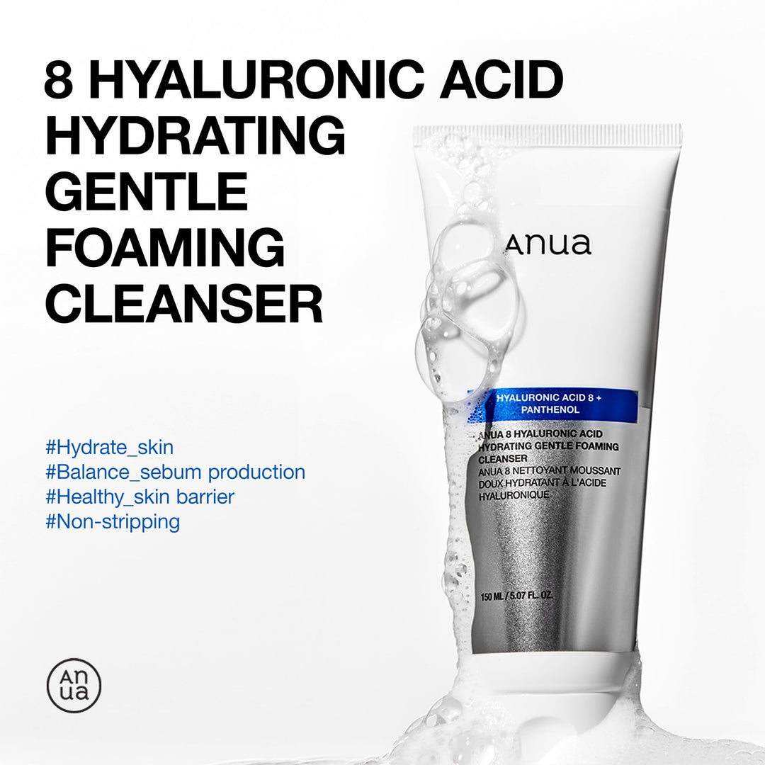 Anua - 8 Hyaluronic Acid Hydrating Gentle Foaming Cleanser