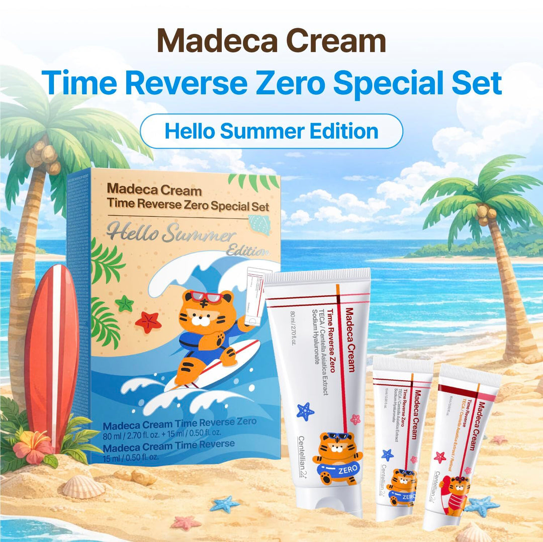 Madeca Cream Time Reverse Zero Set (Hello Summer Edition) (80ml+15ml+15ml)