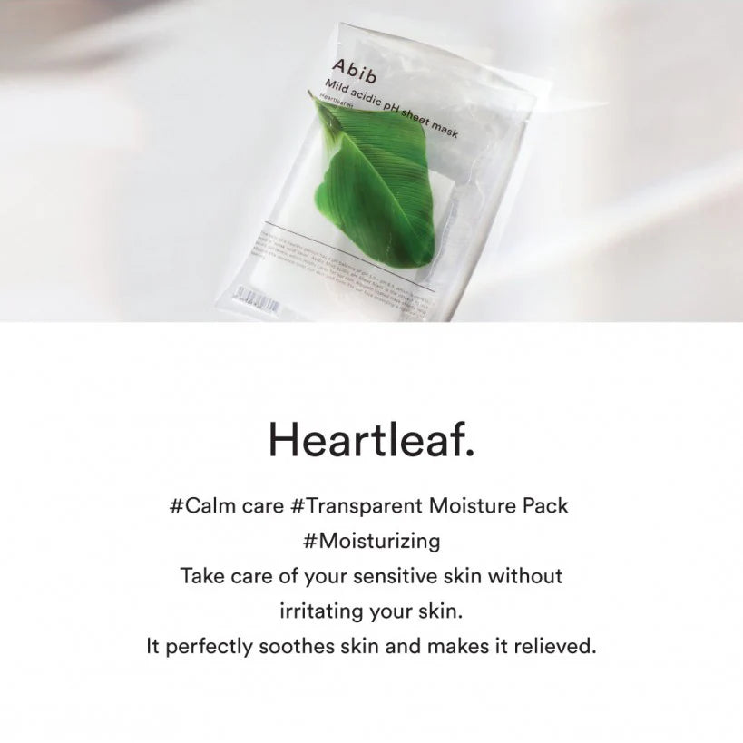 Abib - Mild Acidic pH Sheet Mask Heartleaf Fit