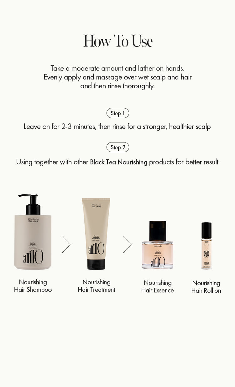 Black TeaNourishingScalp Shampoo - ANILLO