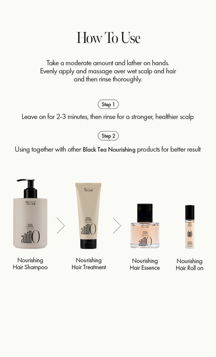 Black TeaNourishingScalp Shampoo - ANILLO