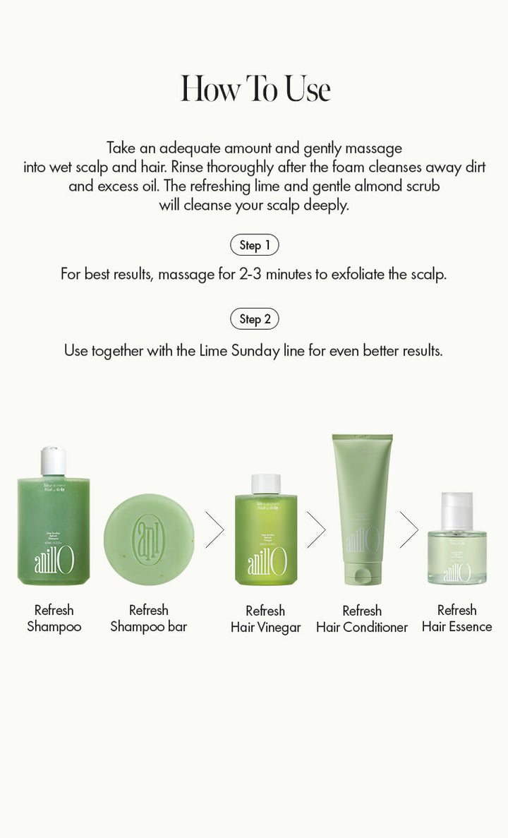 Lime SundayRefreshShampoo - ANILLO