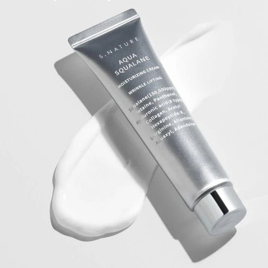 S.NATURE, Crème hydratante, Aqua Squalane, Hydratation, Peau nourrie, Squalane, Soin de la peau, Peau douce, Soin réparateur, Peau lisse, Hydratation intense, Crème nourrissante, Soin quotidien, Peau éclatante, Soin hydratant, Crème légère