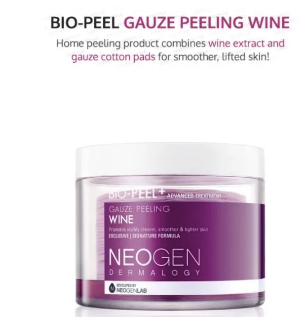 NEOGEN- Compresses en regard imbibées de tonique peeling Bio-Peel Dermalogy