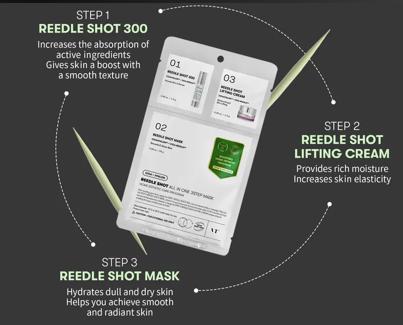 VT - Reedle Shot All In One 3 Step Mask - Soin masque 3 en 1
