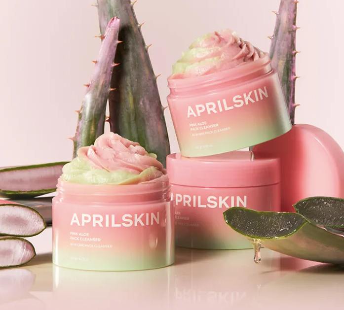 APRILSKIN- Pack nettoyant à l'aloès rose