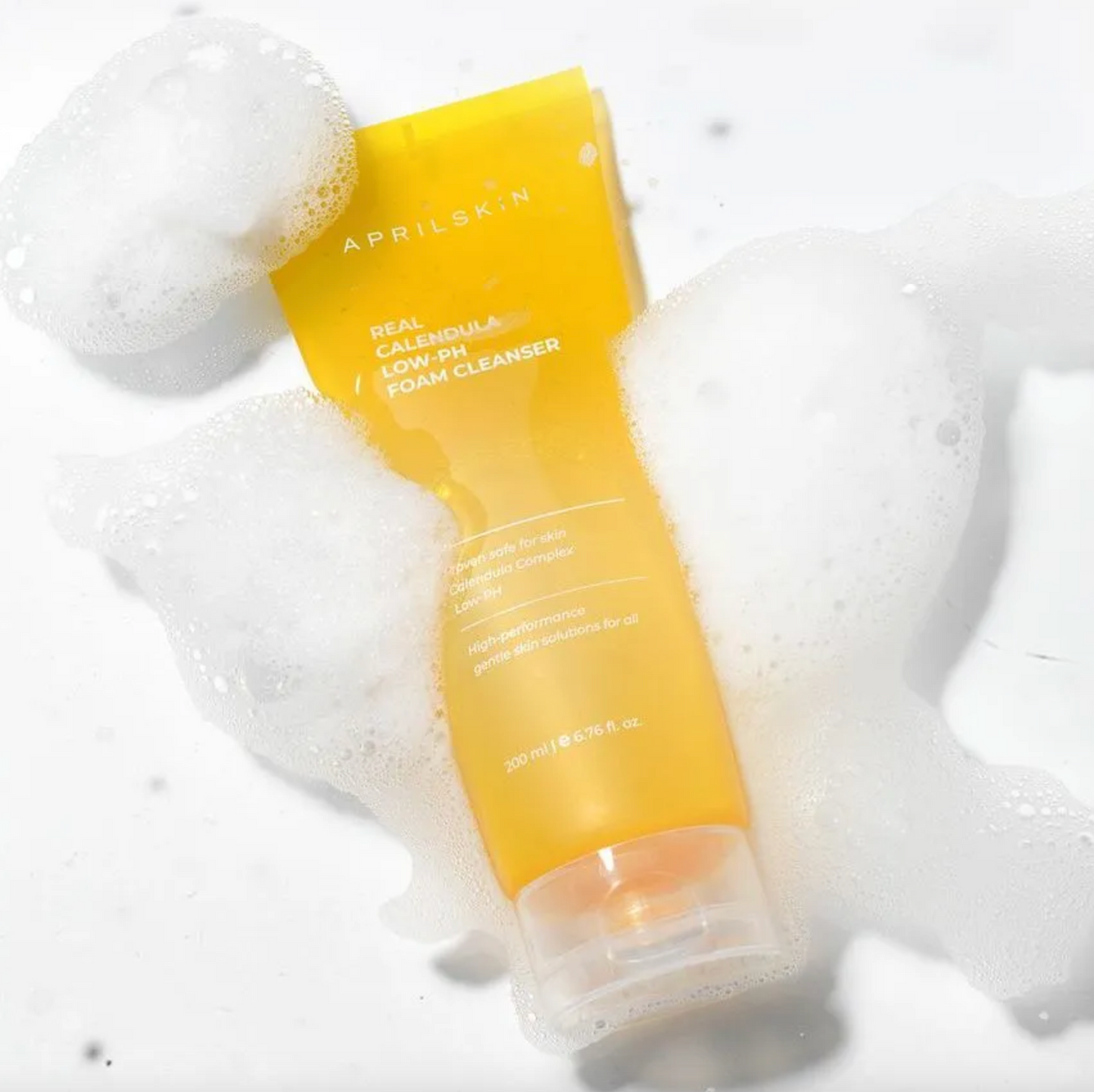APRILSKIN - Nettoyant moussant à faible pH au véritable calendula - 200g