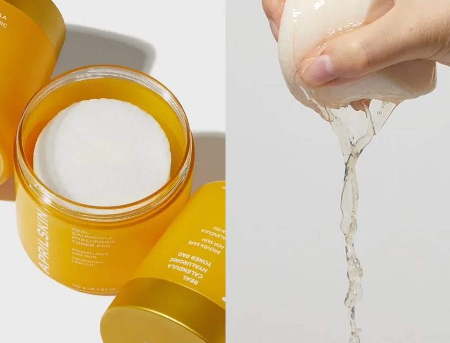 APRILSKIN - Real Calendula Hyaluronic Toner Pad