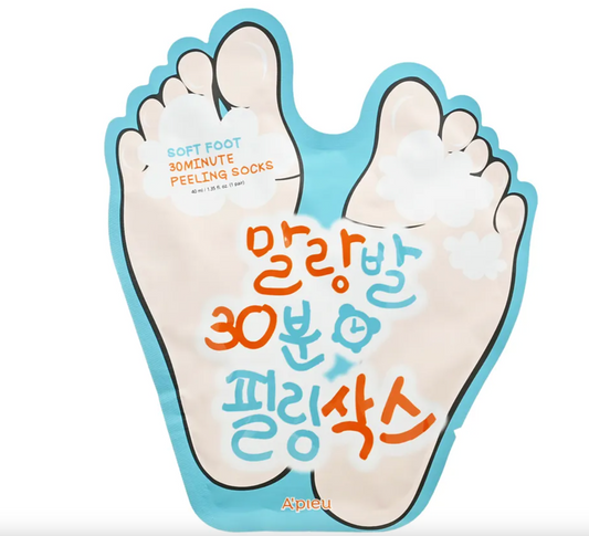 A'PIEU - Soft Foot 30 Minute Peeling Socks, chaussettes peeling 1 paire