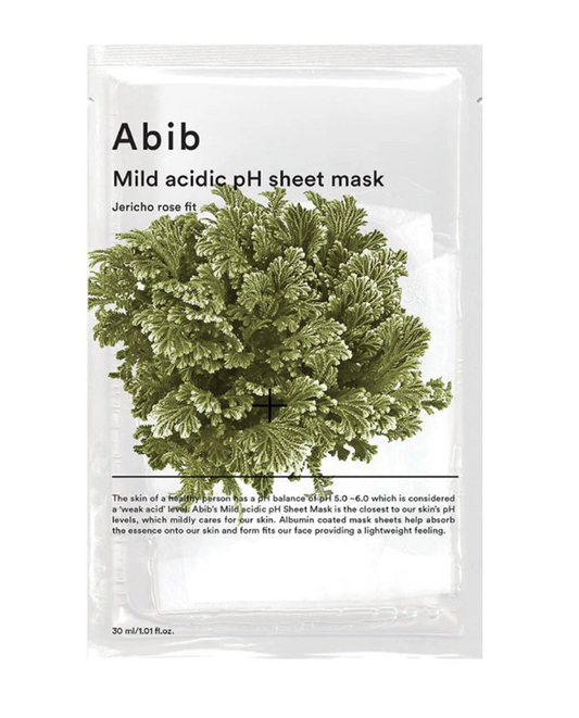 ABIB - MASQUE EN FEUILLE AU pH ACIDE DOUX JERICHO ROSE FIT 10 PCS
